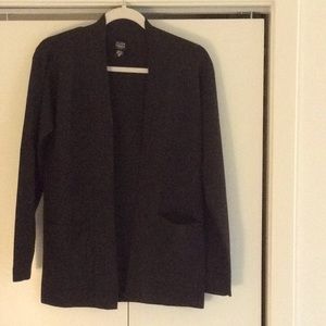 Eileen Fisher gray wool cardigan